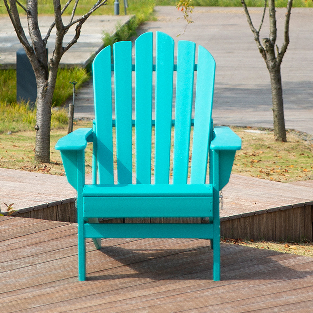 ADM010 Składane krzesło HDPE w kolorze Aqua Blue - Składane krzesło Adirondack